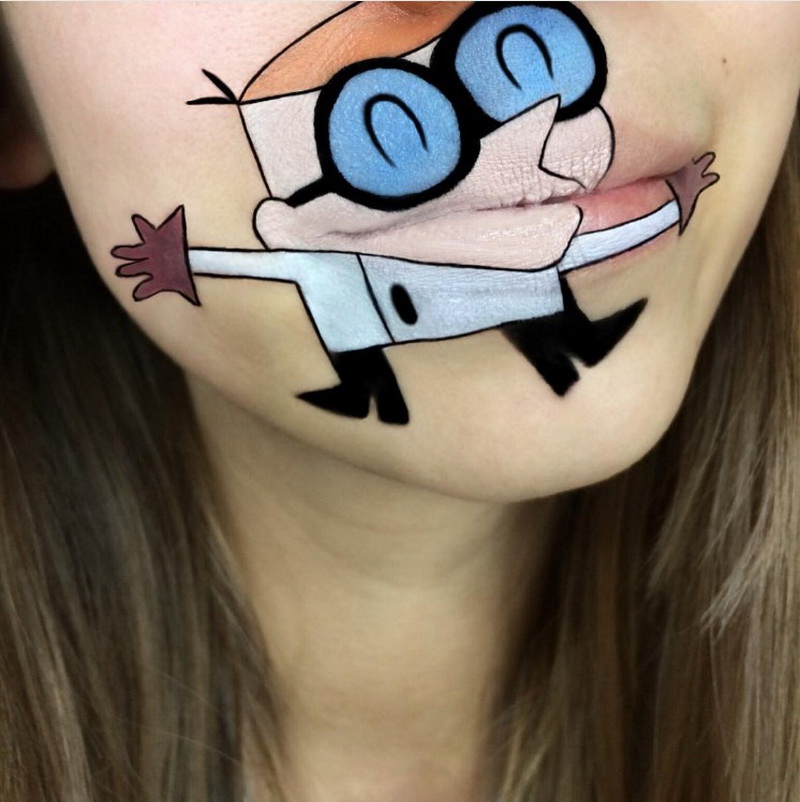 This Talented Makeup Artist Turns Her Mouth into Awesome Cartoon Characters