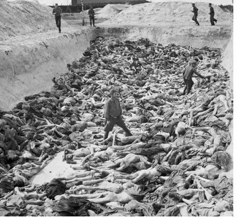 disturbing picture from Nazi Concentration camp mass graves