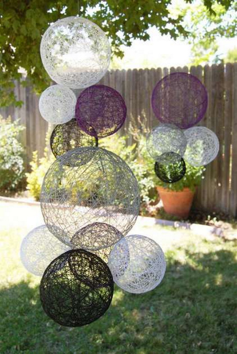 Yarn ball decorations